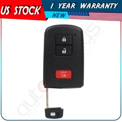 Remote Car Key Fob for Toyota Tacoma 2015 2016 2017 2018 2019 2020 3 Buttons - Image 1 of 4