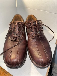Clarks Unstructured Brown Leather Oxford Shoes, Size 13 Excellent Condition - Picture 1 of 12