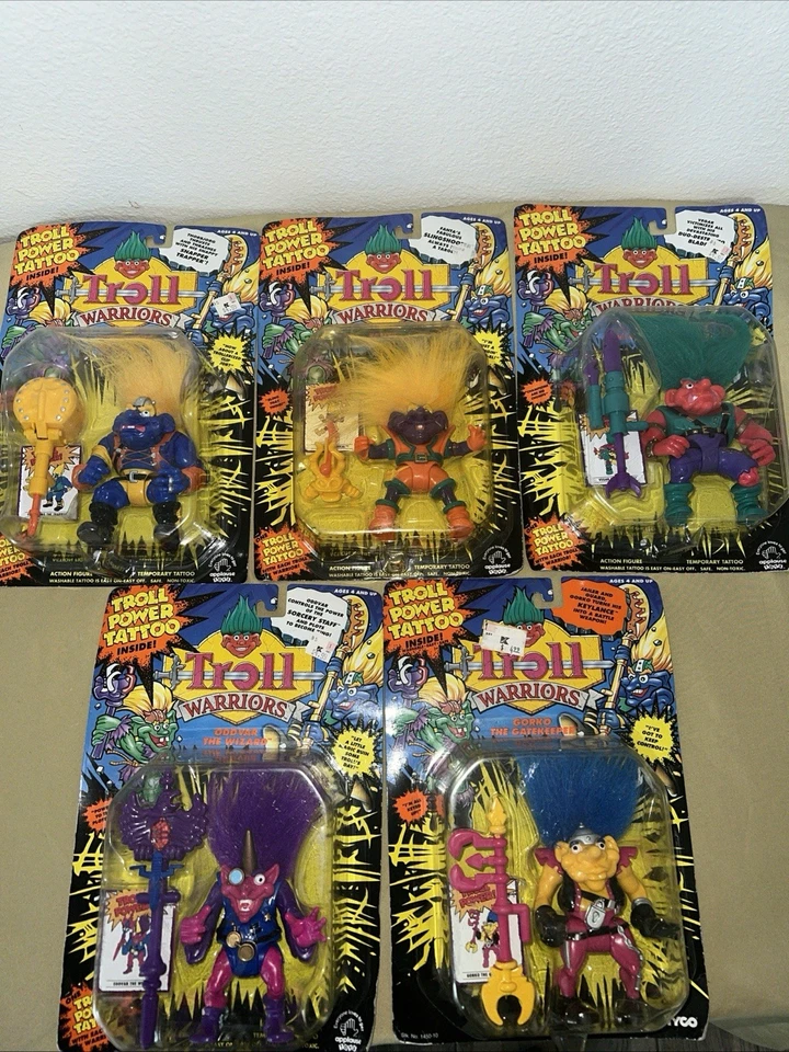 Nuevas figuras de acción Tyco 1992 Troll Warriors vintage  Foto 1 de 4