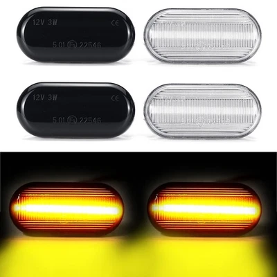 Luz de señalización lateral LED dinámica para Nissan Pathfinder 2005-2012 Qashqai 2007-2013 Foto 1 de 4