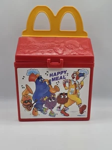 1989 McDonalds Fisher Price Happy Meal Spielzeug - Tasse Ketchup Pommes & Getränk - Bild 1 von 3
