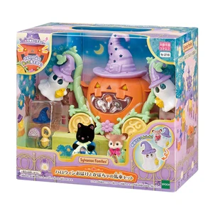 Calico Critters Halloween fantasma y calabaza carruaje conjunto Sylvanian Families - Imagen 1 de 7