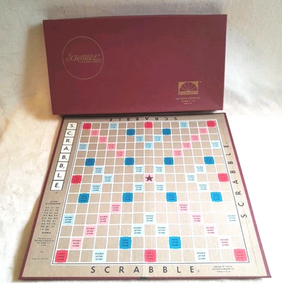 Vintage 1976 Selchow & Righter Scrabble Board Replacement Piece Box & Board ONLY - Image 1 of 4