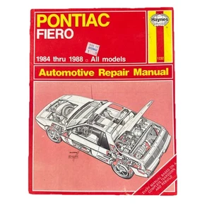 Pontiac Fiero 1984 thru 1988 Haynes Repair Manual by John Haynes Good Shape - Picture 1 of 10