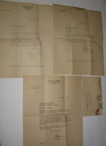 3- signierte Briefe Univ. of Columbia Registrar/Admissions Sec. Hagemeyer 1925-26' - Bild 1 von 11