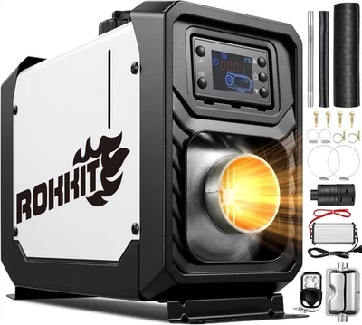 ROKKIT 8KW Diesel Heater, 110V/12V All-in-One Diesel Air Heater, Portable Diesel - Image 1 of 4