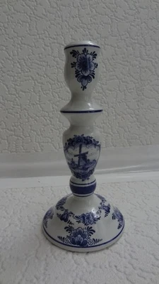 Delfts Blue Candlestick Holder Delfino Holland - Image 1 of 4