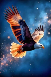 Fantasy Eagle de Vanessa Knight impresión de giclee contemporáneo envío gratis - Imagen 1 de 3