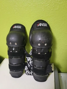 Ansr Shin Guards Black Answer Racing Motorcycle BMX Motocross - Picture 1 of 6