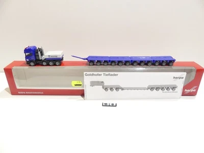 Herpa 1/87 153416 Scania R Tiefladesattelzug Hochtief in OVP A5879 - Bild 1 von 4