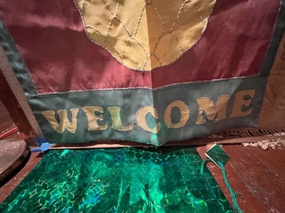 Bandera de piña de bienvenida de doble cara 42,5 X 28 Foto 1 de 3