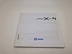 Nowy stary zapas English Sagem MYX-4 Telefon komórkowy Instrukcja obsługi 3WYSYŁKA W WIELKIEJ BRYTANII - Zdjęcie 1 z 4