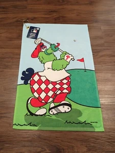 NUEVO Phillie Phanatic Mascota Golf Toalla Deportiva Filis MLB Béisbol CBP Excl Nuevo con Etiquetas - Imagen 1 de 2
