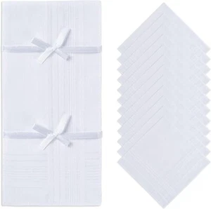 12er Pack Taschentücher für Männer Taschentücher mit klassischen Streifen Herren Taschentuch 10 - Bild 1 von 6