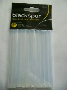 10 PIEZAS PALOS DE PISTOLA DE PEGAMENTO, TAMAÑO APROX 7.2MM D X 100MM BLACKSPUR NUEVO - Imagen 1 de 1