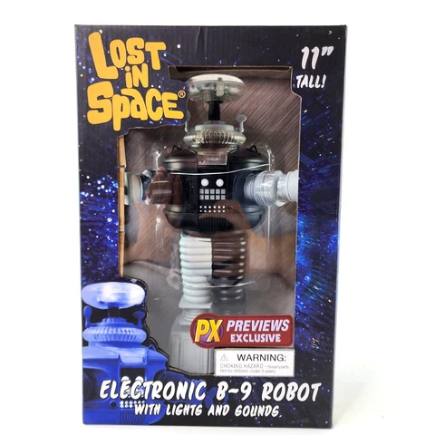 Diamond Select PX Previews Exclusive Electronic B-9 ROBOT 11" BLACK & WHITE RARE Cover