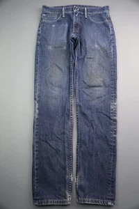 Pantalones de mezclilla para hombre Levi's 511 2014 ajuste ajustados en dificultades talla 30x32 (medida 30x30) - Imagen 1 de 11