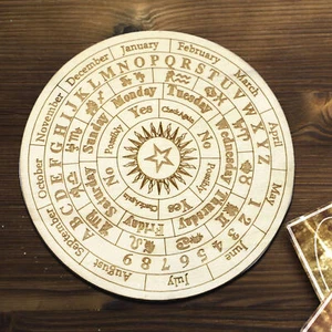 Star Pendulum Board Wooden Dowsing Board Metaphysical Divination Board - Picture 1 of 12