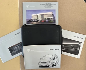 GENUINE MERCEDES BENZ ML320 OWNER'S MANUAL with Leather Case - Picture 1 of 4