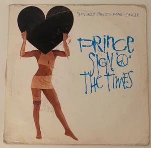 Prince - Signo "O" The Times (1987) - Texto Rojo, Prensado SRC, EE. UU. 12" Maxi-Single - Imagen 1 de 7