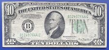 1934 A Ten Dollar Federal Reserve Note $10 Bill Circulated #73689