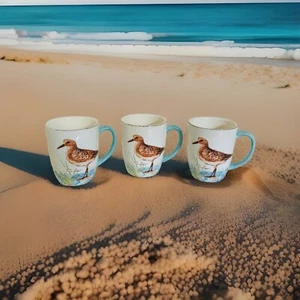 One Pier 1 Import Sandpiper Earthenware Sandpiper Mug Cup, Three (3) Available - Picture 1 of 13