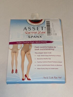 PANGUITA SPANX ASSES RED HOT LABEL SUPER CONTROL CINTURA ALTA MODELADORA Talla 6 NEGRA Foto 1 de 2