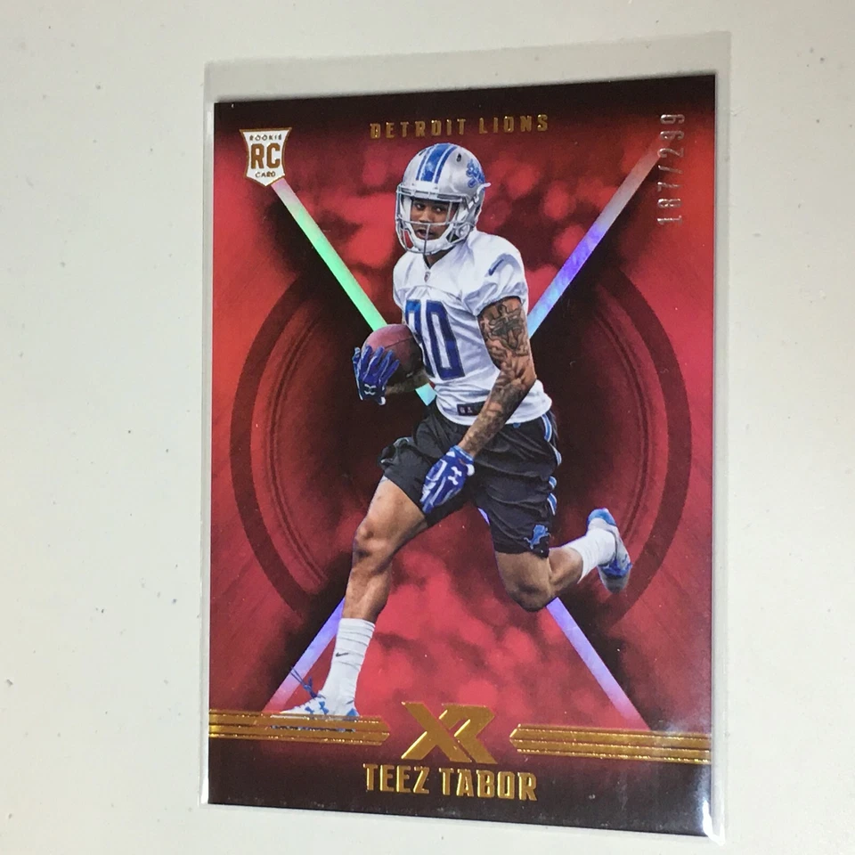 F54491  2017 Panini XR Red #150 Teez Tabor /299 Lions - Image 1 of 1