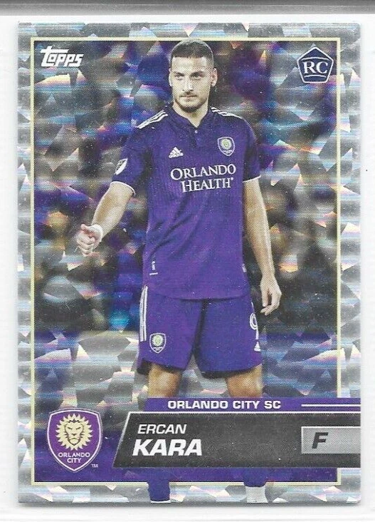 Ercan Kara Orlando City 2023 Topps MLS Icy White Foil Rookie #55 - Image 1 of 1