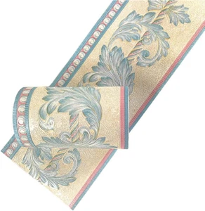5 Meters Colored Flower Wallpaper Border Peel & Stick Wall Covering Kitchen Bath - Picture 1 of 12