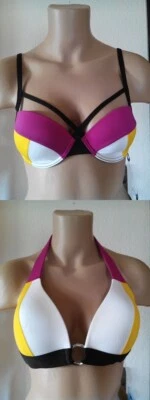 Bikini Oberteil Beach von Sapph schwarz Bügel oder Triangel Bademode Damen - Bild 1 von 4