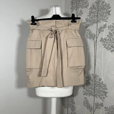Cos Beige Cargo Skirt With Belted Waist And Pockets Size Us 4 Uk 8 - Image 1 of 4
