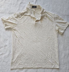 Gianni Versace Couture Mens Slim Fit Embroidered Polo Shirt size 46" White - Picture 1 of 8