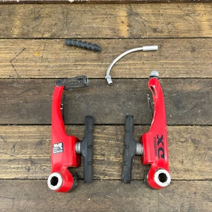 Vintage Shimano DX V-Brake Caliper BR-M600 BMX Brake Red 1990s MTB M600 B2 - Picture 1 of 11
