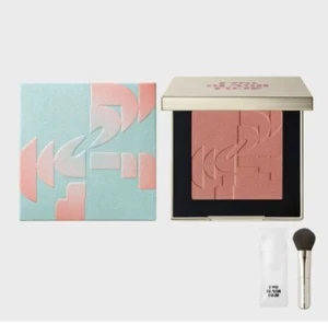 TWO SLASH FOUR All Over Face Blush#RUM BEIGE 5.5g+Mini Angled Brush By RISABAE - Picture 1 of 2