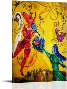 Marc Chagall Painter Works《The Dance》Poster Home Decor Wall Art - Picture 1 of 6