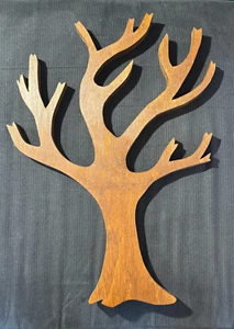 Large Handmade Wood Tree Tree of Life Craft Project Primitive Country 16.5x12” - Picture 1 of 2