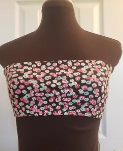 VICTORIA'S SECRET Bandeau Bra Top Tube Pink/Blue Floral - Picture 1 of 5