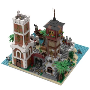 MOC-151046 Modular Pirates Town Gates & Fortress Building Toys Set 3000 Pieces - Bild 1 von 2