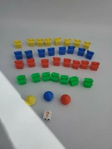 2011 Monopoly Junior Party - Cupcake, Presents Movers & Die ONLY - REPLACEMENTS - Picture 1 of 4