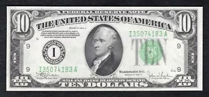 FR. 2008-I 1934-C $10 FRN FEDERAL RESERVE NOTE MINNEAPOLIS, MN GEM UNCIRCULATED - Picture 1 of 2