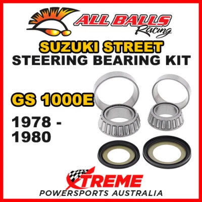 22-1004 para Suzuki GS 1000E 1978-1980 cabezal de dirección vástago cojinete y kit de sellado Foto 1 de 2