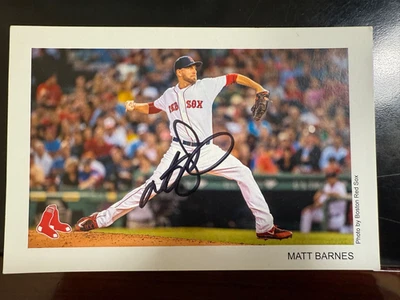 FOTO AUTOGRAFIADA EN PERSONA DE LOS BOSTON RED SOX, AUTO MATE BARNES Foto 1 de 2