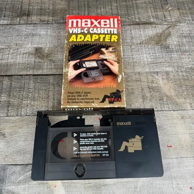 Maxell VHS Video Cassette Adapter For VHS-C Videotapes & VCR - Image 1 of 4