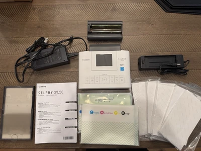 Canon Selphy CP1200 WiFi Wireless Color Photo Printer White - Image 1 of 4