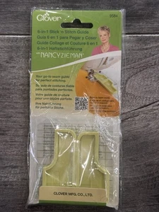 Clover 6 in 1 Stick 'n Stitch Guide 9584 with Nancy Zieman - Picture 1 of 1
