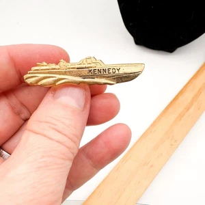 John F Kennedy 1960's presidential gift tie bar clip ship boat pt-109 jolle - Picture 1 of 4