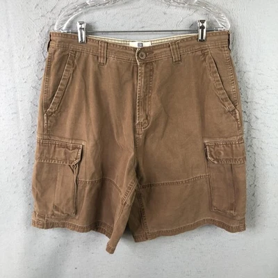 Pantalones Cortos Carga Faded Glory Originales Para Hombres 36 Tibet Marrón Bolsillos Utilitarios Y2K Grung Foto 1 de 4