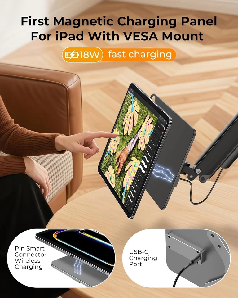 Panel de Carga Inalámbrico Magnético para iPad Pro 12.9"/iPad Air 13" (LEER DESCRIPCIÓN) Foto 1 de 4