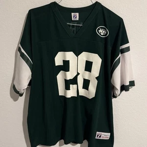 Vintage New York Jets Mens Size XXL Football Jersey NFL Curtis Martin #28 Green - Picture 1 of 5